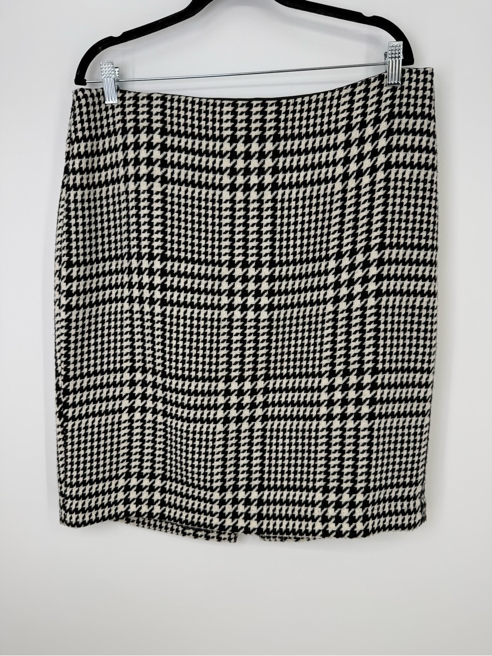 Liz Claiborne Black & White Houndstooth Pencil Skirt 16